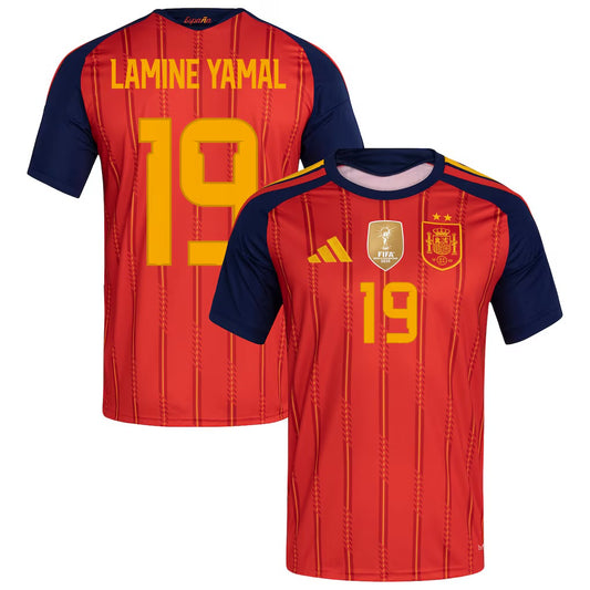 2026 World Cup Spain Lamine Yamal Home Jersey - Champions Edition