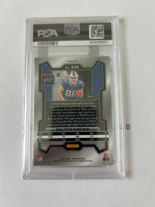 2023 Panini Prizm Dalton Kincaid Rookie Card Silver